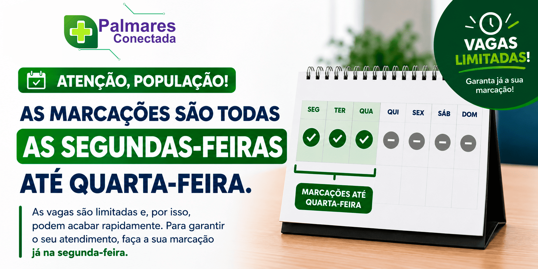 Aviso de marcações